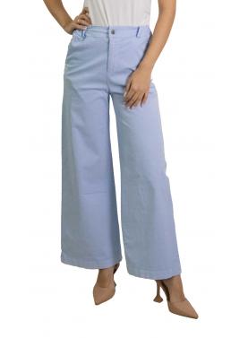 Pantalone chino in cotone con elastico dietro